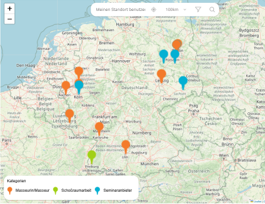 Bild der Map mit Anbietern